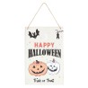 Spooky Pumpkin Happy Halloween Hanging Sign