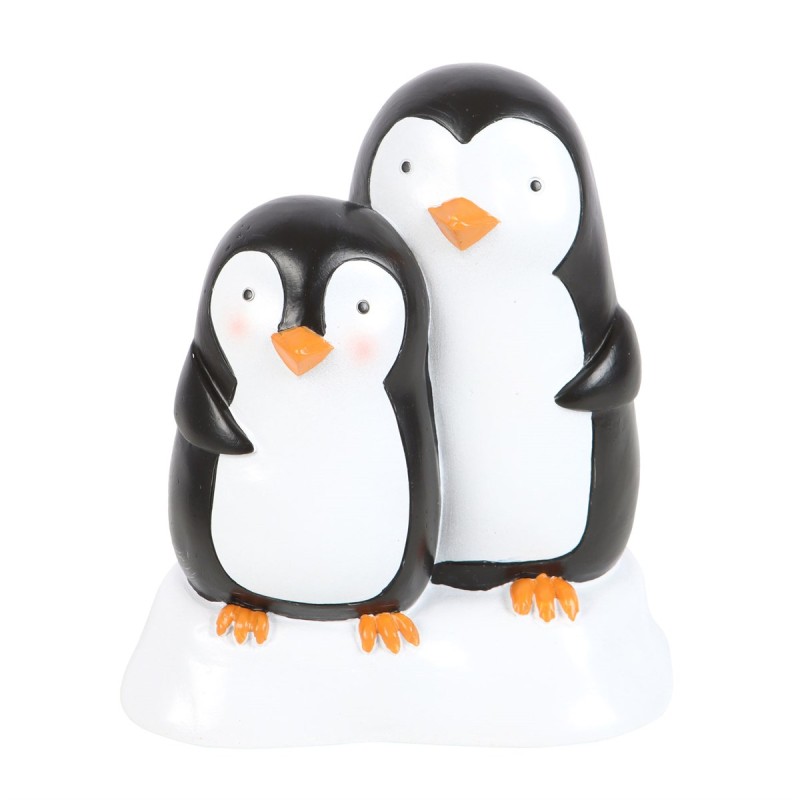 Kuschelsaison – Pinguin-Ornament aus Kunstharz