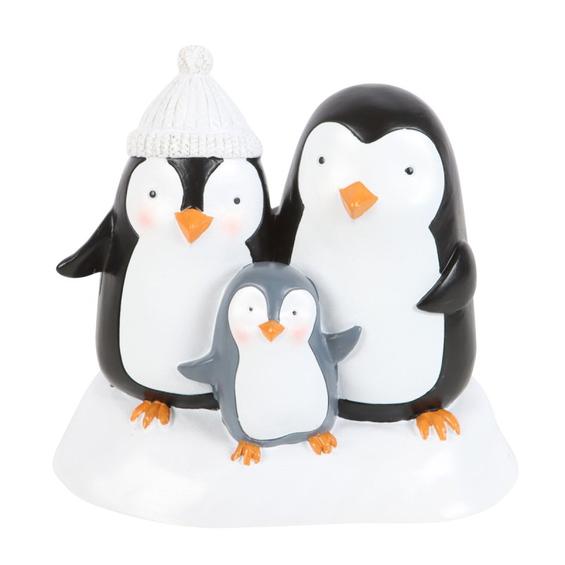 Pinguin-Familie, Ornament aus Kunstharz