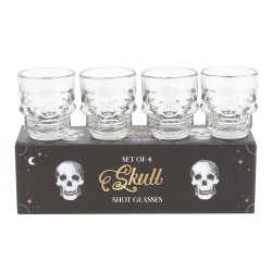 Set of 4 Skull Shot Glasses...