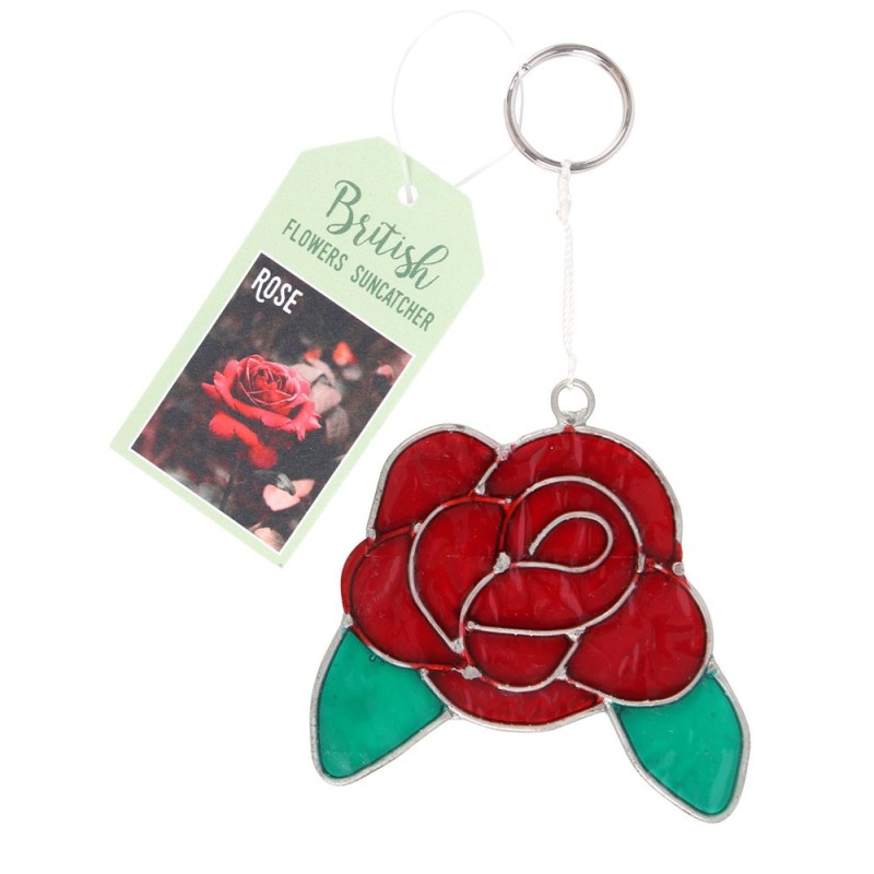 Red Rose Suncatcher