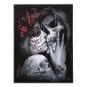 19 x 25 cm großes Leinwandschild „Dead Kiss“ von Spiral Direct