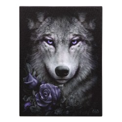 19x25cm Wolf Roses Canvas...