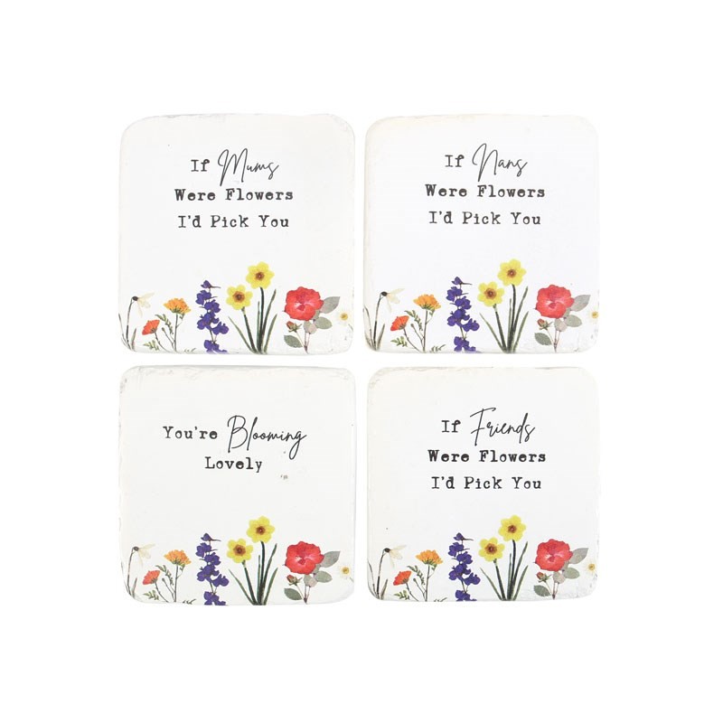 Set of 24 Wildflower Coasters