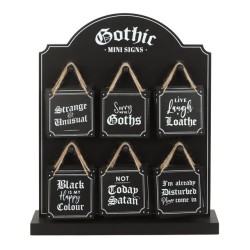 Set of 36 Gothic Mini Signs...