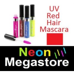 Nouveau Mascara pour cheveux Stargazer Color Streak - Rouge néon UV