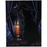 19x25cm Midnight Vigil Canvas Plaque by Lisa Parker