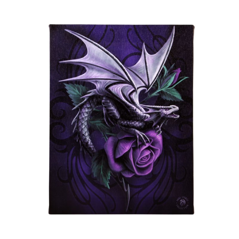 19 x 25 cm großes Leinwandplakat „Dragon Beauty“ von Anne Stokes