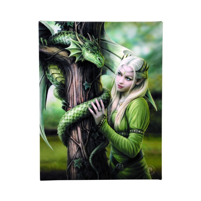 19 x 25 cm Leinwandplakette „Kindred Spirits“ von Anne Stokes