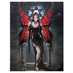 Placa de lienzo Arachnafaria de 19x25 cm de Anne Stokes