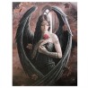 19 x 25 cm großes Angel Rose-Leinwandplakat von Anne Stokes