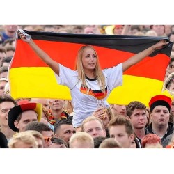 Large Germany Flag 5x3 FT 100% Polyester With Eyelets Football UEFA World Cup