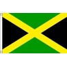 Jamaica Country Large Black Green Yellow Patriotic Flag With Eyelets 5ft x 3ft