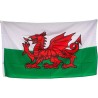 Welsh Red Dragon Green White Cymru Wales Patriotic Flag With Eyelets 5ft x 3ft