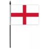 England Football World Cup Patriotic St George Cross Hand Party Flag 6" x 4"