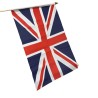 United Kingdom Red Blue White Patriotic Union Jack Hand Party Flag  12" X 18"