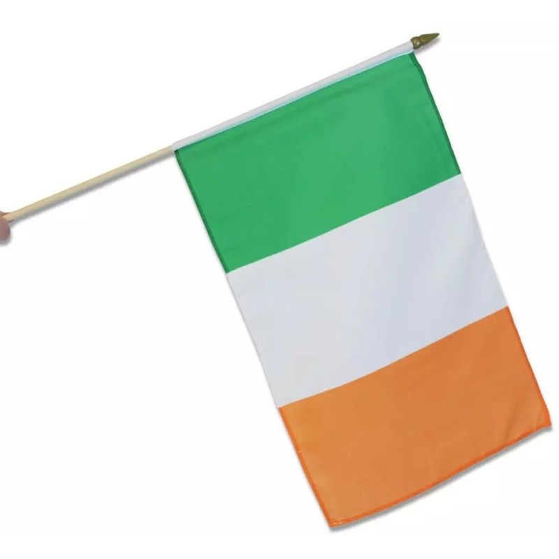 Ireland Irish St Patricks Day Parade Sport Waving Hand Party Flag 12" x 18"