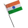 India Country Flag Cricket Sports Independace Day Hand Table Party Decor Flag