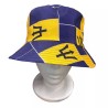 Teens Adult 90s Barbados Flag Reversible Bucket Fisherman Fancy Dress Sun Hat