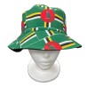 Teens Adult 90s Dominica Flag Reversible Bucket Fisherman Fancy Dress Sun Hat