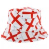 Teens Adult 90s England Flag George Cross Bucket Fisherman Fancy Dress Sun Hat