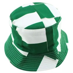 Teens Adult 90s Nigeria Flag Reversible Bucket Bush Fisherman Sun Summer Hat