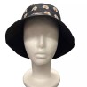 Unisex Teens 90s Adult Black Daisy Daisies Bucket Fisherman Fancy Dress Sun Hat