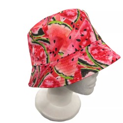 Unisex Teens 90s Adult Watermelon Melon Summer Bucket Fisherman Sun Hat Gift