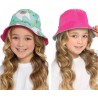 Girls Reversible LLama Cactus Summer Fisherman Bucket Sun Hat Age 3-6 Or 7-10 Yr