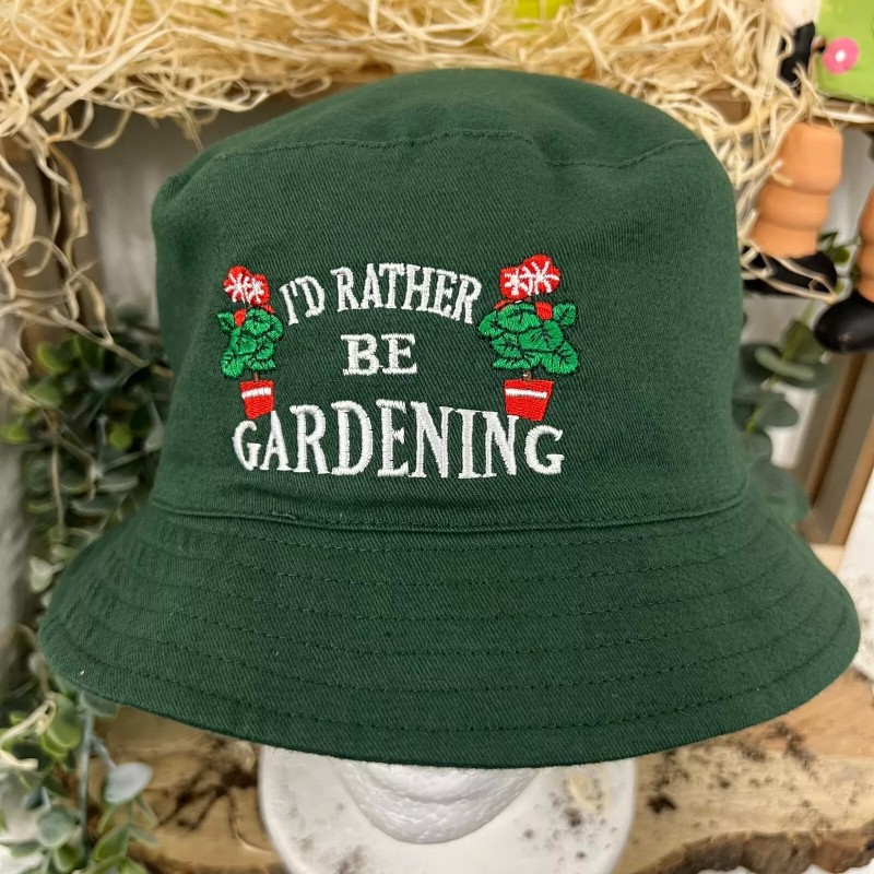 Unisex Adults Gardening Green Bucket Fisherman Sun Hat Fathers Mothers Day Gift