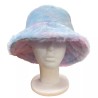 Ladies Womens Fluffy Plush Warm Fleece Leopard Cow Print Tye Dye Bucket Hat Gift