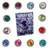 1 Dozen 12 Pairs Caflon Silver Plated Assorted Birthstone Ear Piercing Studs 4mm