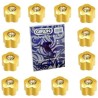 12 Pairs Caflon Gold Plated April Clear Flowerstone Ear Piercing Studs 4mm