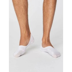 Fresh Feel 3 Pairs Mens Plain Trainer Liner Invisible Loafer Socks White 6-11