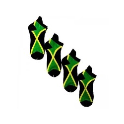 1 Pair Mens Rasta Reggae Cannabis Marijuana Weed Festival Flag Trainer Socks