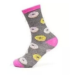 Womens Girls Funky Dog Owls Donuts Watermelon Socks Stocking Filler Secret Santa