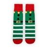 Mens Boys 3D Reindeer Pom Pom Elf Button Festive Funny Novelty Christmas Socks