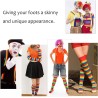 Rainbow Over Knee Stripe Stockings Socks Festival Dance Clown Party Fancy Dress