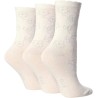 Elle Girls 3 Pack White Grey Floral Everyday Socks Age 2-3 Years Shoe Size 6-8.5