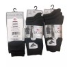 Aler 9 Pairs Plain Black School Everyday Cotton Rich Lycra Socks Shoe Size 9-12