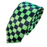 Chequered Check Punk Skinny Smart Formal Wedding Fancy Dress Neck Skinny Ties