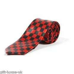 St Georges Day Red Christmas Tartan Stripe Cheq Plain Skinny Fancy Neck Ties