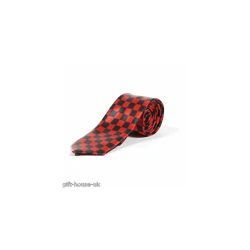 St Georges Day Red Christmas Tartan Stripe Cheq Plain Skinny Fancy Neck Ties