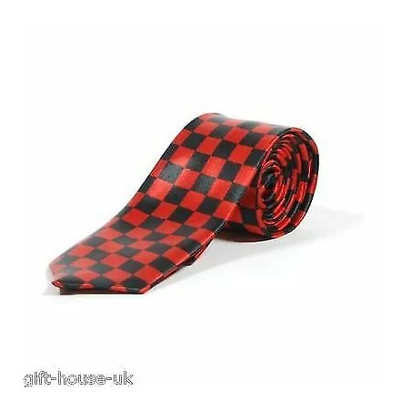 St Georges Day Red Christmas Tartan Stripe Cheq Plain Skinny Fancy Neck Ties