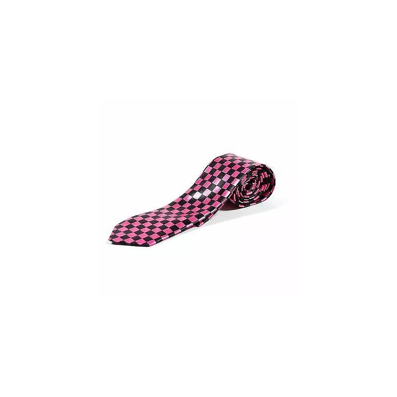 Assorted Pink Tartan Stripe Cheq Plain Skinny Smart Formal Fancy Dress Neck Ties