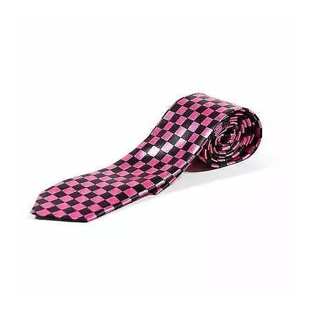 Assorted Pink Tartan Stripe Cheq Plain Skinny Smart Formal Fancy Dress Neck Ties