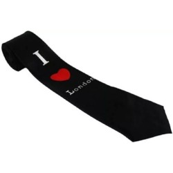 Mens Womens Unisex I Love London Fancy Dress Party Skinny Neck Tie Sovenier Gift