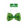 St Patricks Day Green Lucky Clover Satin Feel Fancy Dress Party Bow Tie