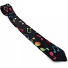 Colourful Musical Music Notes Formal Fancy Dress Funky Skinny Tie Musician Gift