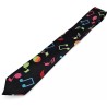 Colourful Musical Music Notes Formal Fancy Dress Funky Skinny Tie Musician Gift